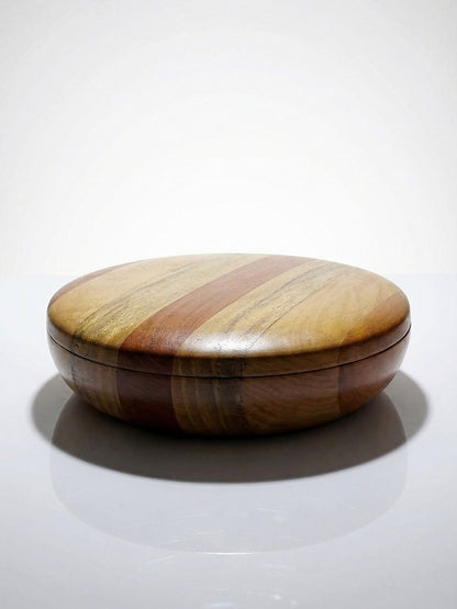 Vintage Servieraccessoire Vintage Holzbox mit Streifen