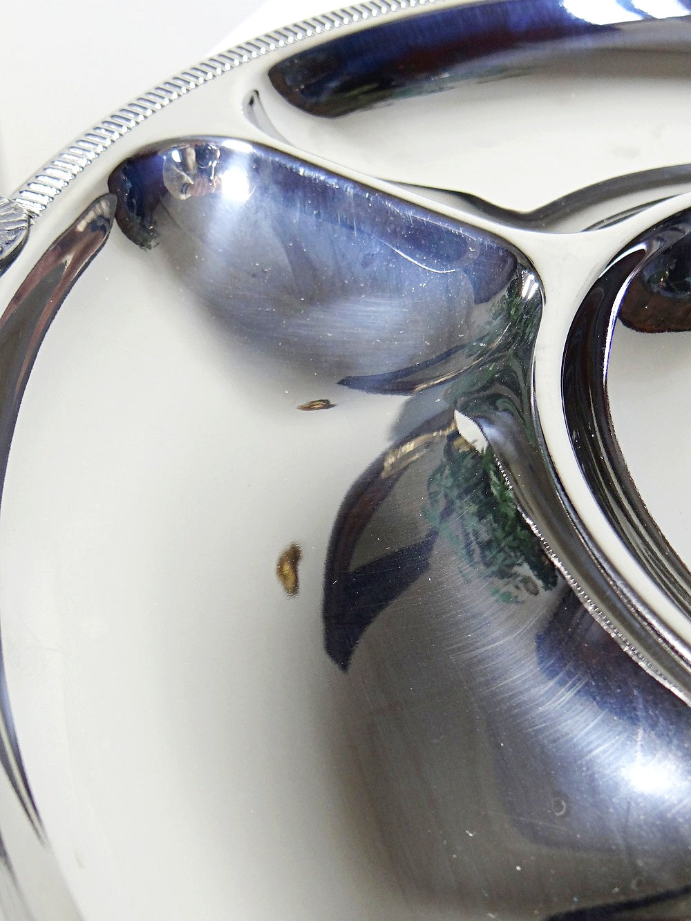 Vintage Servieraccessoire von Jean Couzon für Jean Couzon in Edelstahl, 5 Fächer