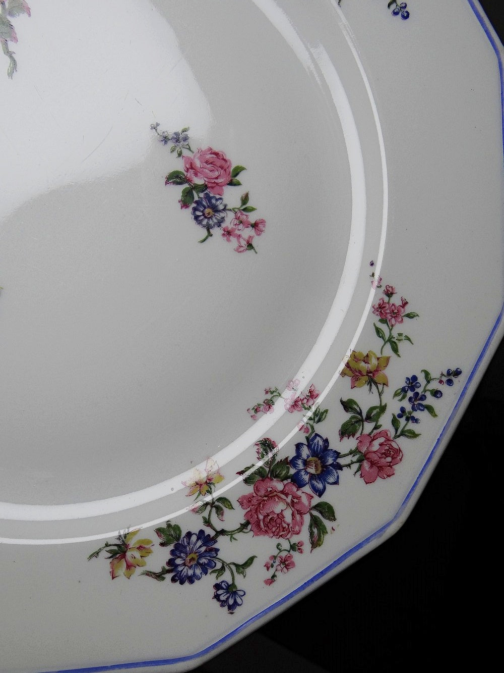 Vintage Teller Set von 4 von Bernardaud für Bernardaud Limoges floral