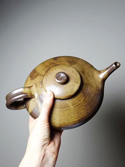Vintage Teekanne von Pichon braun haselnuss dunklere Nuancen