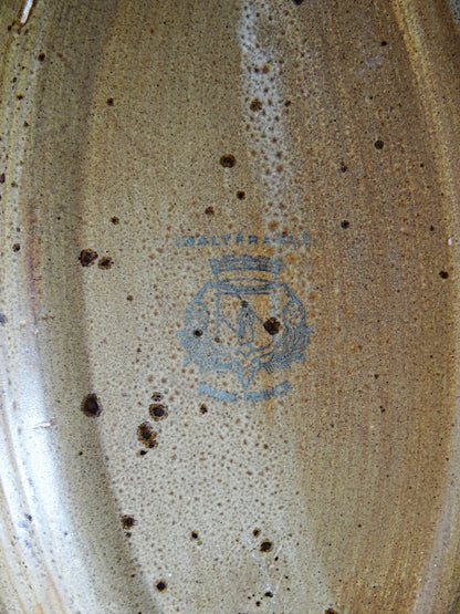 Vintage Servierplatte oval Inaltérable von Salins Braun