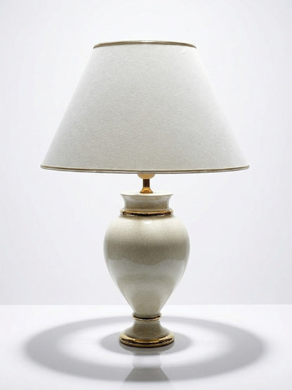 Vintage Lampe von Le Dauphin für Le Dauphin beige