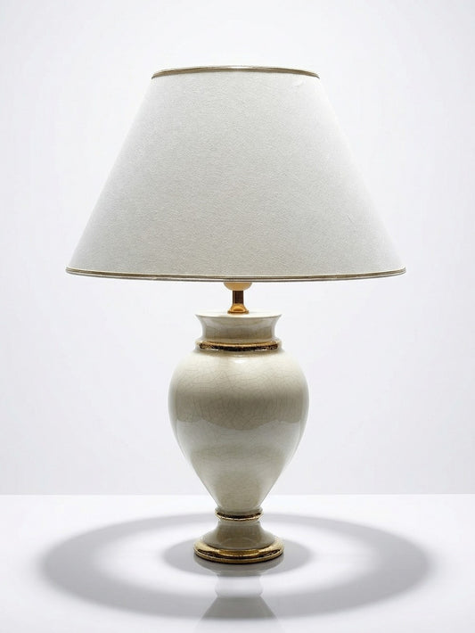 Vintage Lampe von Le Dauphin für Le Dauphin beige