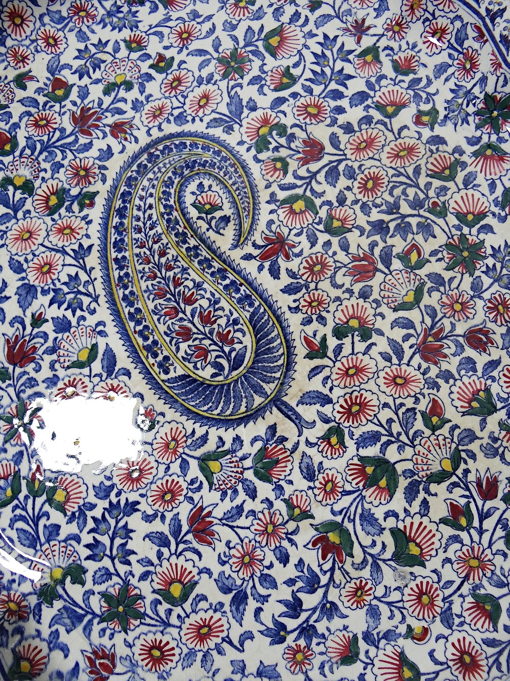 Vintage Tablett "Cachemire" von Gien