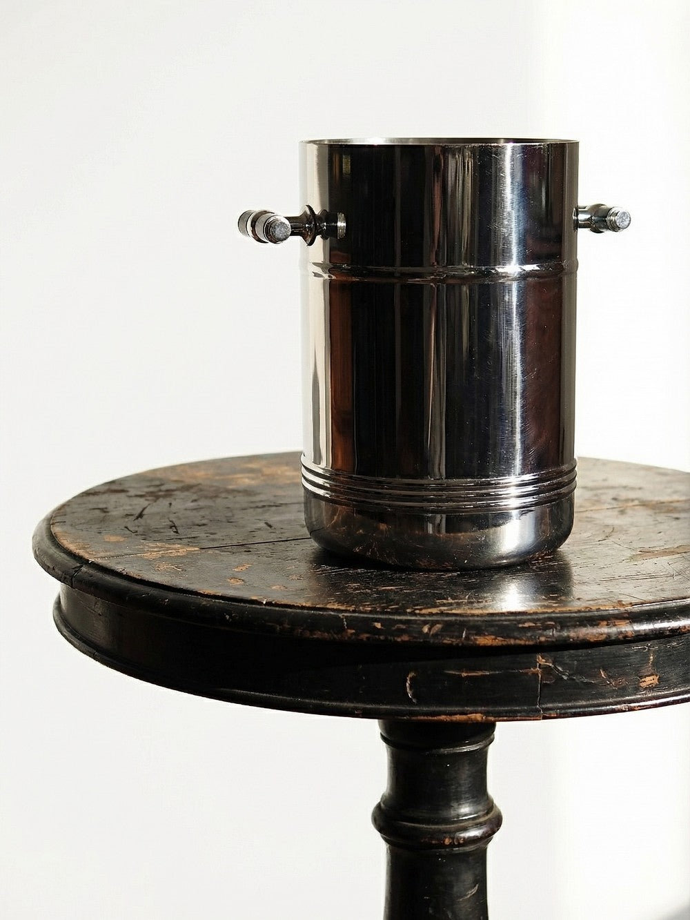 Vintage Champagnerkühler von Jean Couzon für Orfévrerie Jean Couzon grün