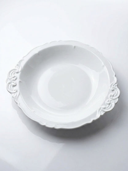 Vintage Servierplatte Porzellan Limoges Weiß
