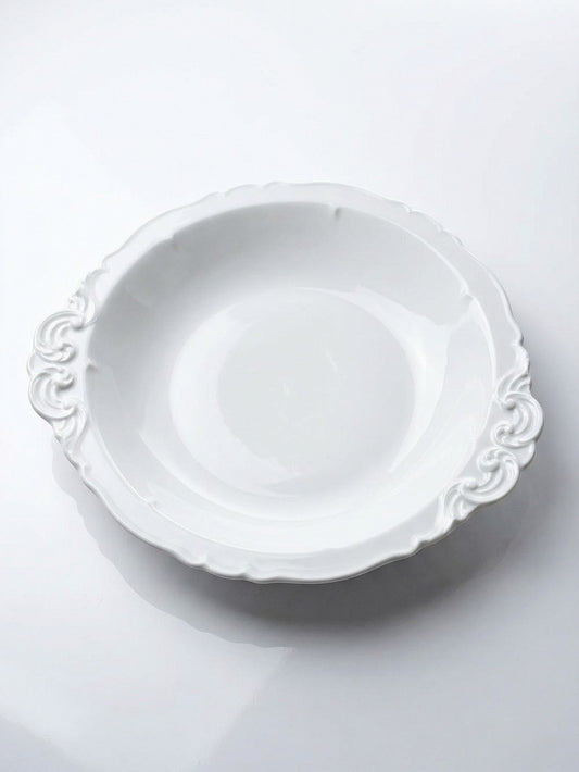 Vintage Servierplatte Porzellan Limoges Weiß