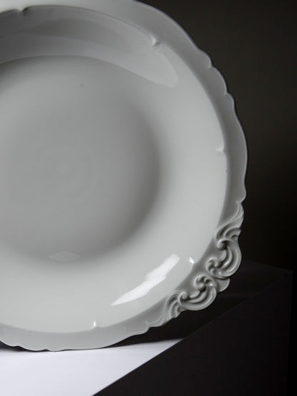 Vintage Servierplatte Porzellan Limoges Weiß