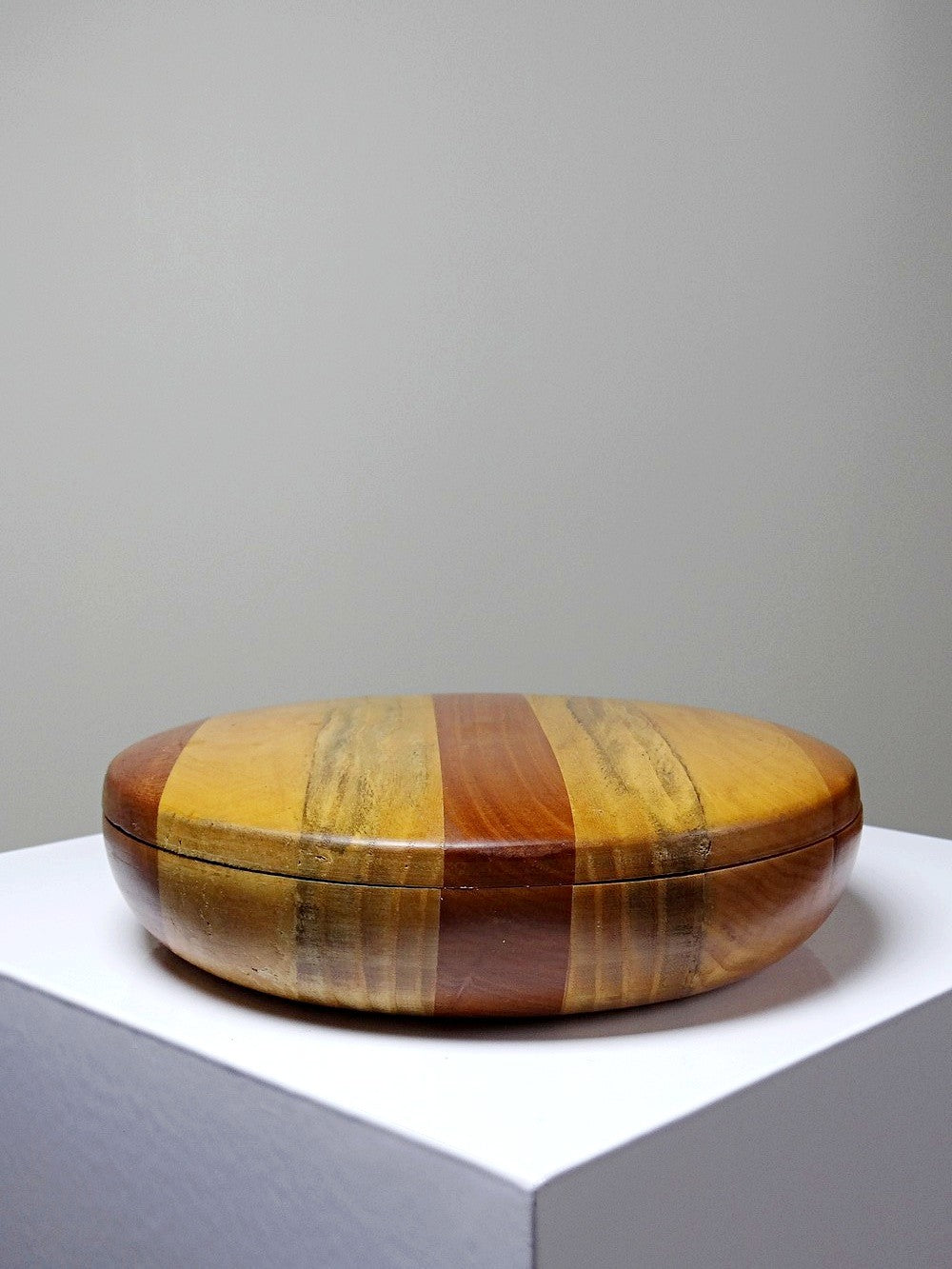 Vintage Servieraccessoire Vintage Holzbox mit Streifen