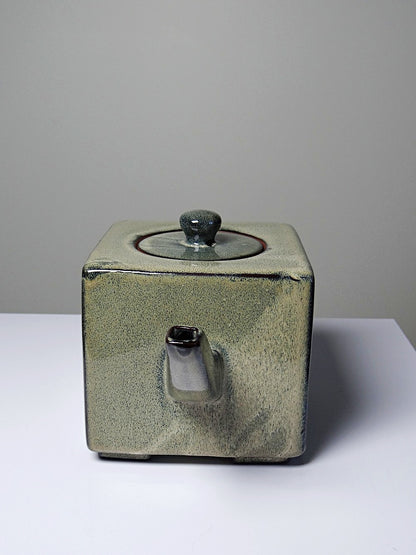 Vintage Teeservice von CFOC für China Foreign Trade Corporation grün blau Terrakotta