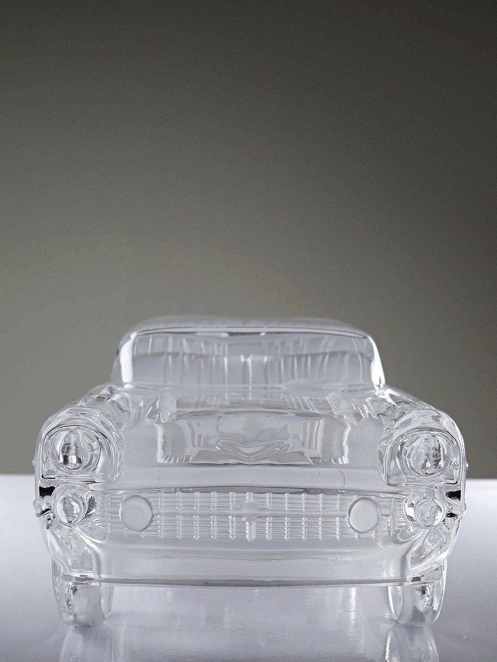 Vintage Kristall Briefbeschwerer Chevrolet Bel Air 1957 für Magic Crystal ForMen Hofbauer