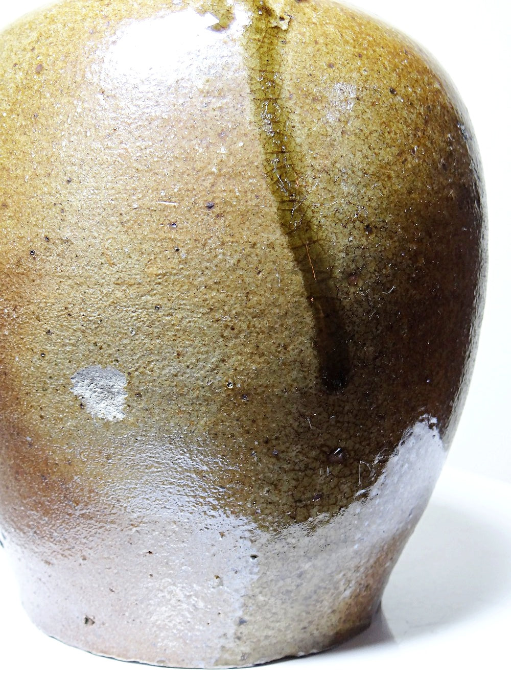 Vintage Krug von artisanat français für Puisaye Steinzeug, glasiert, braun