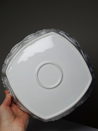 Vintage Schüssel von Limoges für Porzellan celadongrün