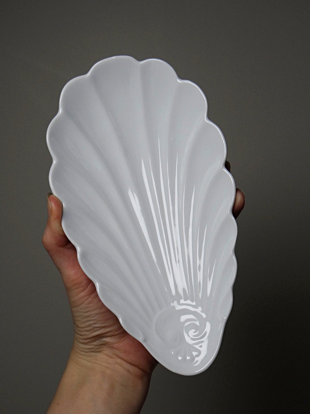Vintage Servierplatte Set von 4 von Limoges für Limoges France Muschelform Rococo