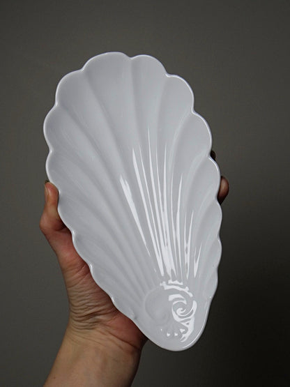 Vintage Servierplatte Set von 4 von Limoges für Limoges France Muschelform Rococo