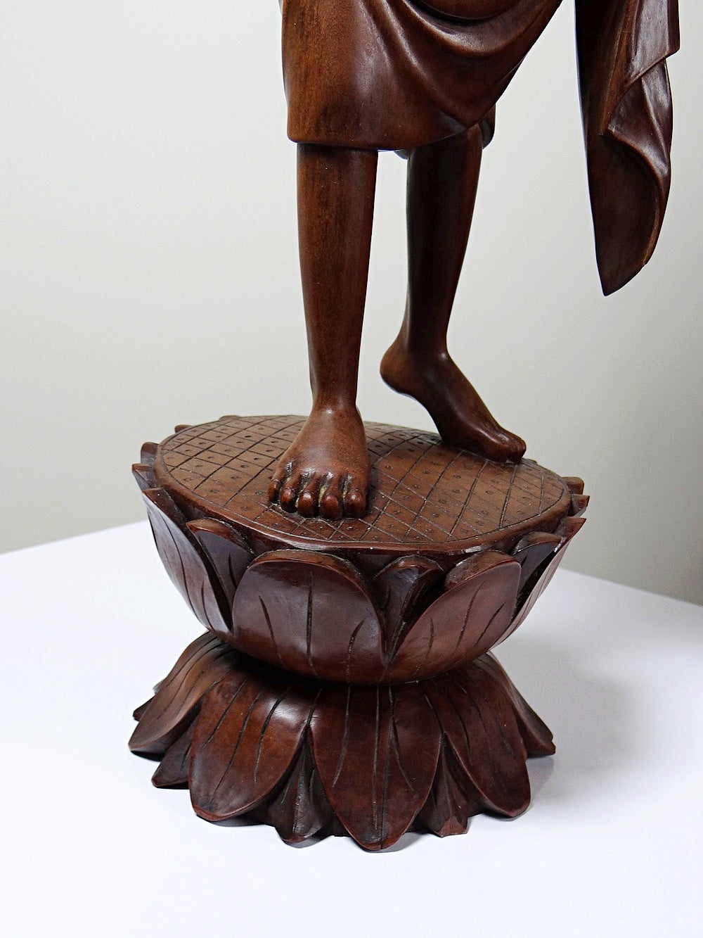 Vintage Holzskulptur "Danseur" balinesischer Tänzer 1960er-1980er
