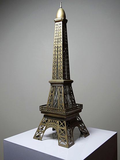 Vintage Likörflasche "Le Fiacre" Eiffelturm mit Spieluhr aus Japan