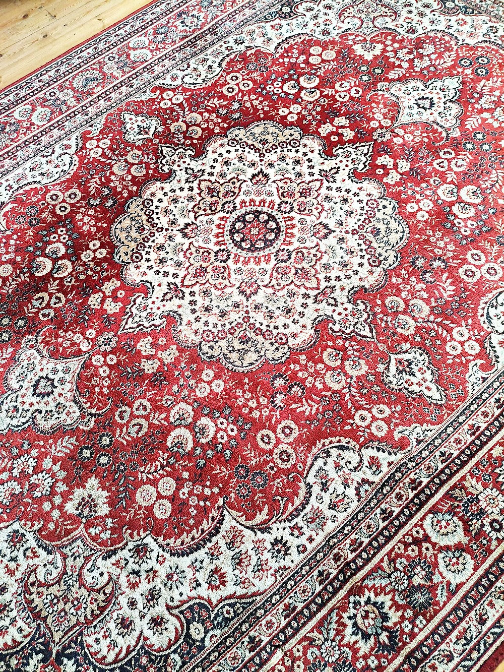 Vintage Teppich "Qualité Lussac" Perserdekor 240x340 cm aus Frankreich