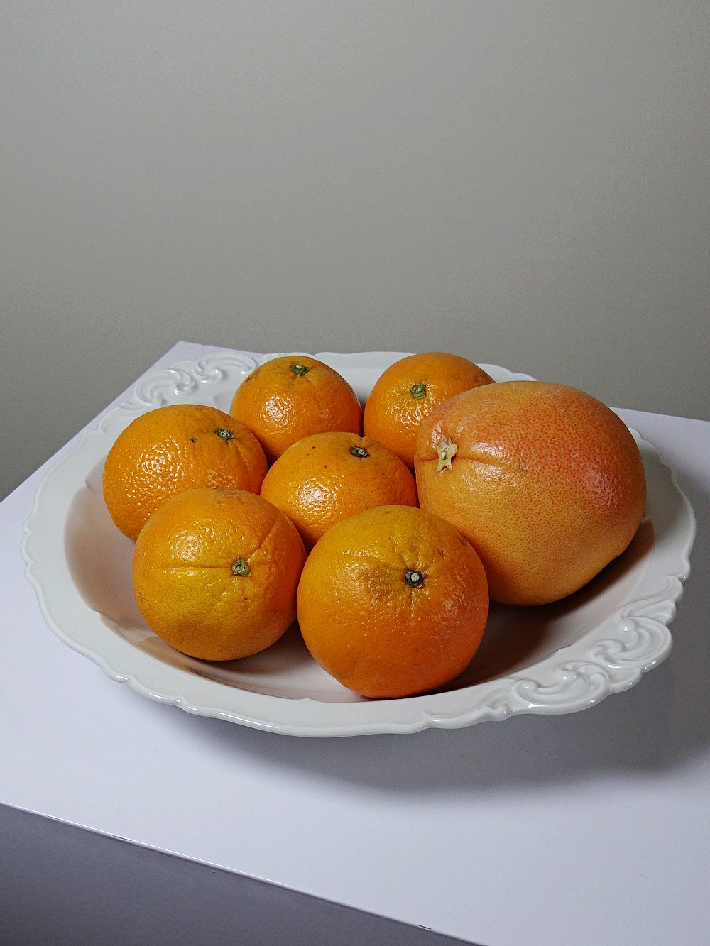 Vintage Servierplatte Porzellan Limoges Weiß