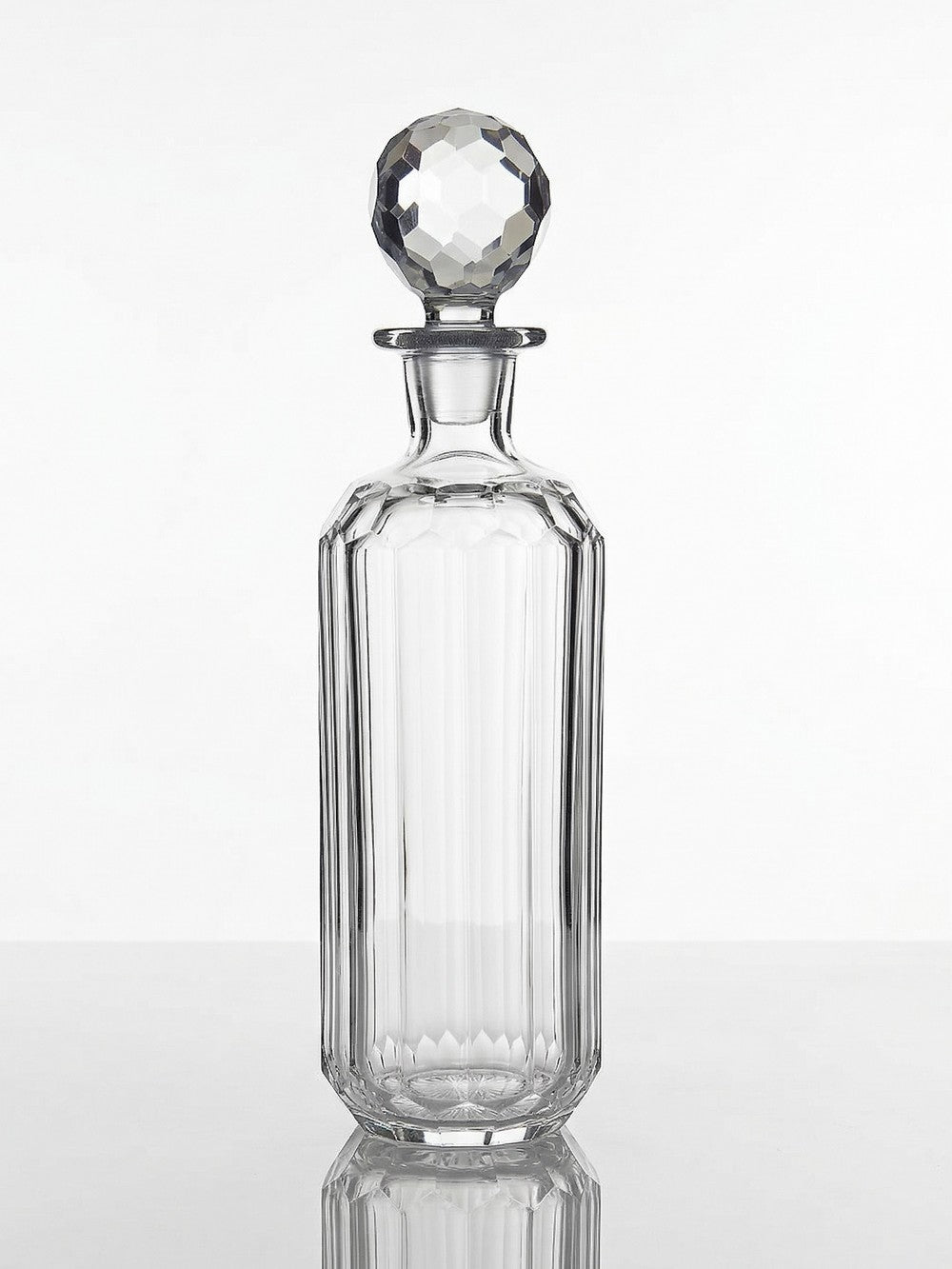 Vintage Whisky Karaffe von Elis Bergh für Baccarat klar, grün