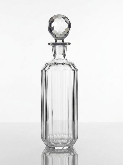 Vintage Whisky Karaffe von Elis Bergh für Baccarat klar, grün