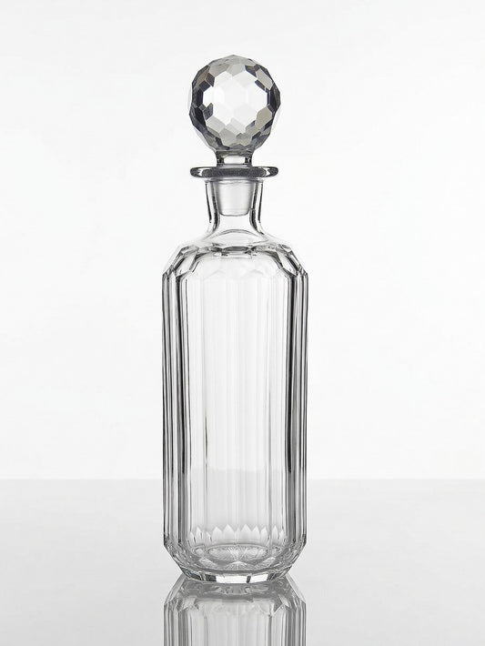 Vintage Whisky Karaffe von Elis Bergh für Baccarat klar, grün