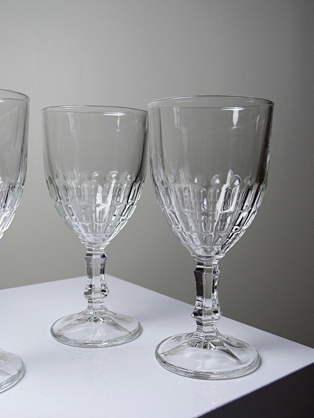 Vintage Glas Mónica von Crisal Glass durchsichtig transparent