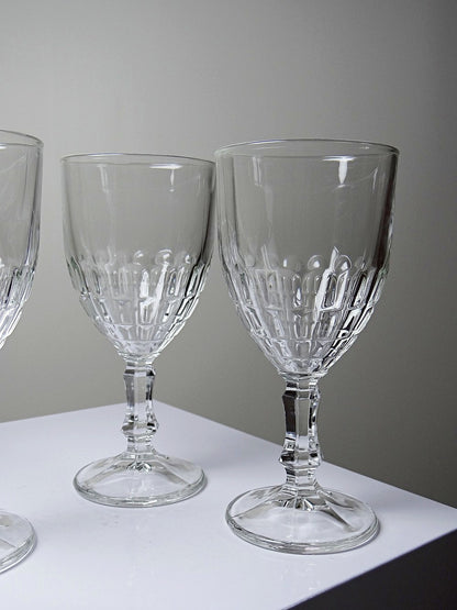 Vintage Glas Mónica von Crisal Glass durchsichtig transparent