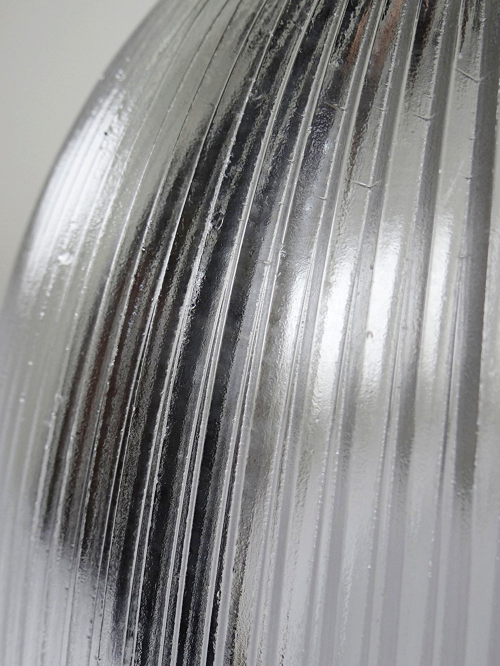 Vintage Pendelleuchte Holophane Typ von Thorn für Thorn, Prismenglas transparent