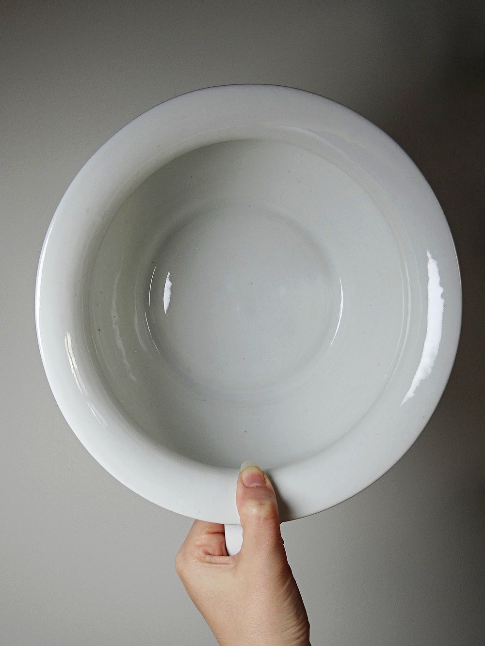 Vintage Nachttopf "Limoges France" aus weißem Limoges-Porzellan