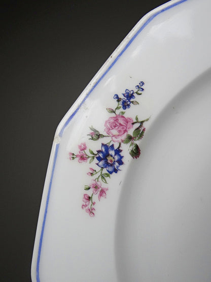 Vintage Teller Set von 4 von Bernardaud für Bernardaud Limoges floral