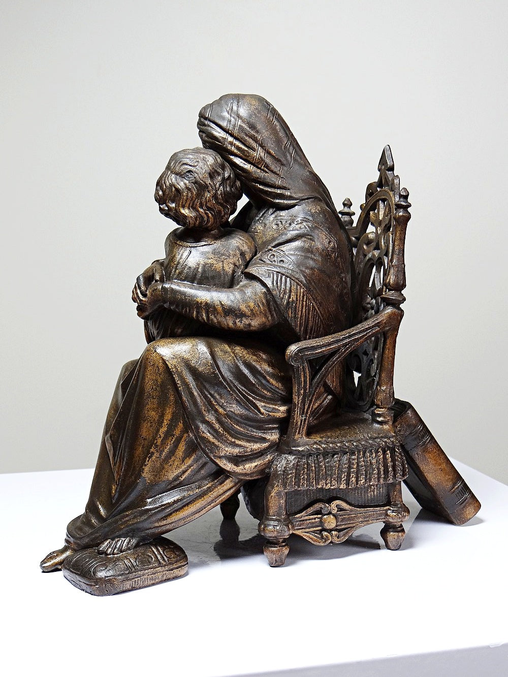Vintage Statuette Vierge à la Chaise religiöses Motiv