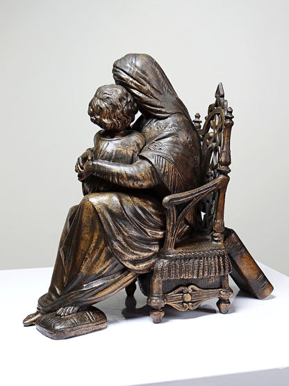 Vintage Statuette Vierge à la Chaise religiöses Motiv