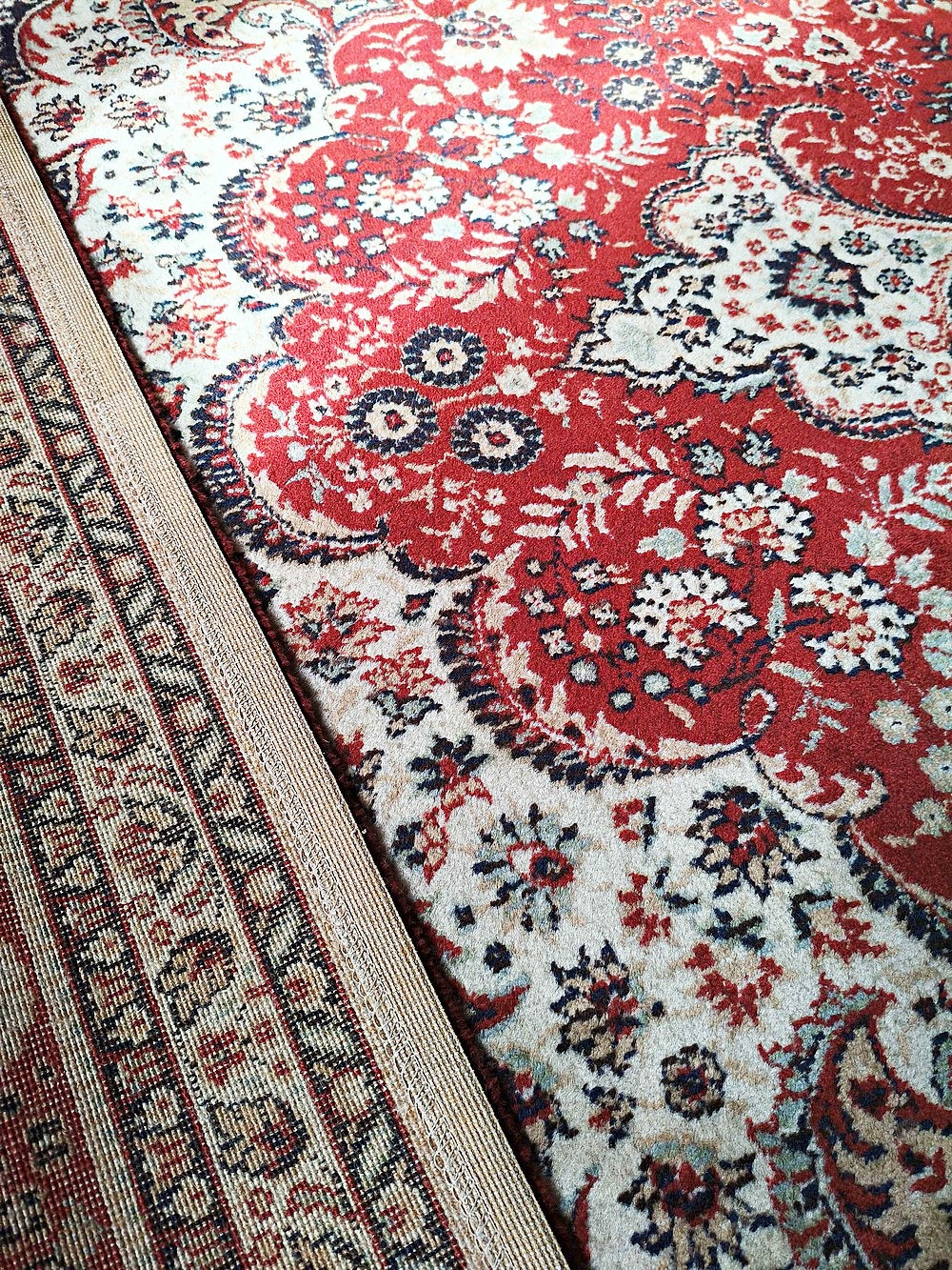 Vintage Teppich "Qualité Lussac" Perserdekor 240x340 cm aus Frankreich