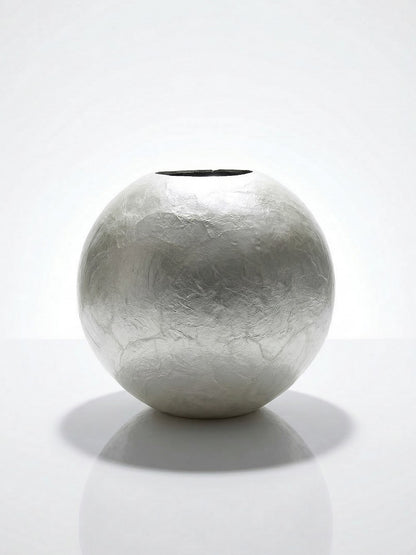 Vintage Vase aus Capizmuschel von Maisons du Monde beige