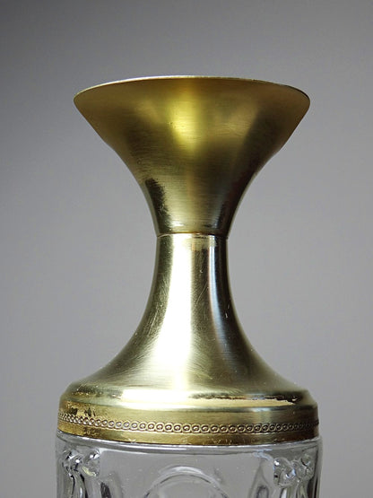 Vintage Karaffe von Ferri-80 für Italien Glas und Messing