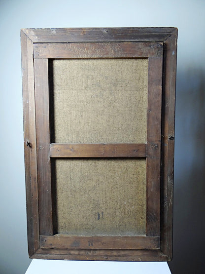 Vintage Gemälde Pfingstrose von E. Jacque für PinkVintageDekoration, signiert