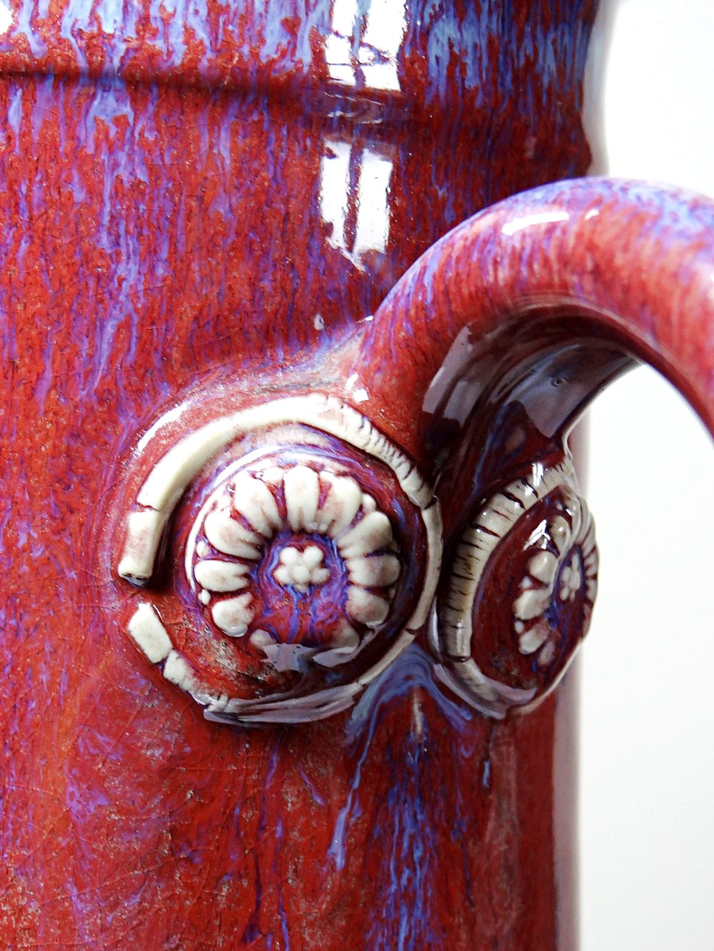 Vintage Servieraccessoire von Michel Goldstyn für Lévéjac rot