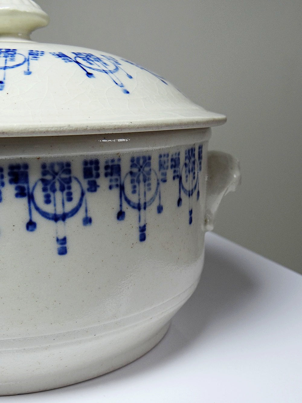 Vintage Bouillontopf St Uze blau