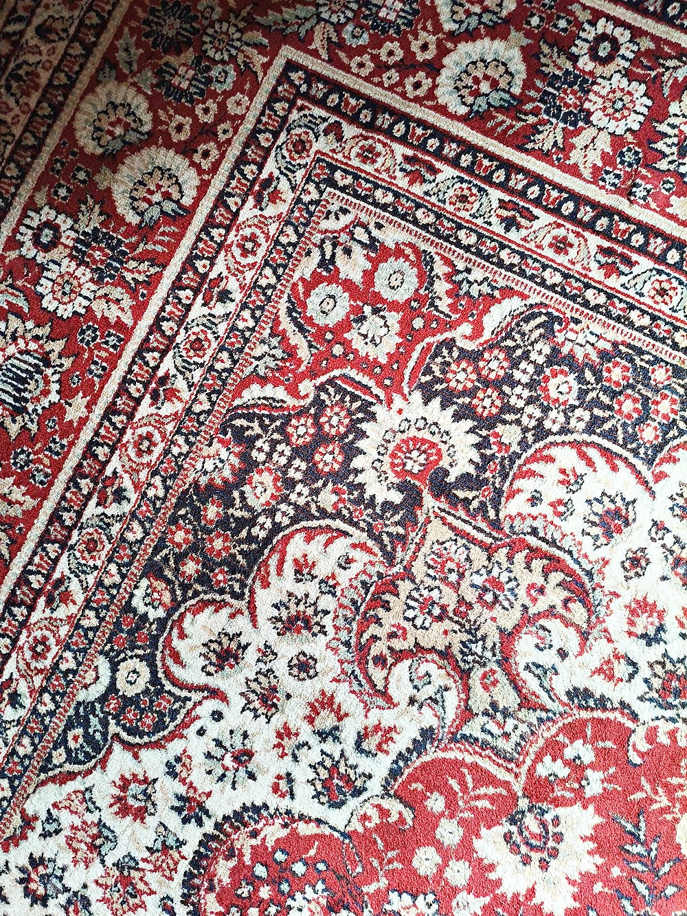 Vintage Teppich "Qualité Lussac" Perserdekor 240x340 cm aus Frankreich