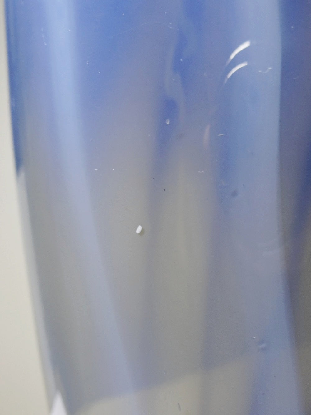 Vintage Vase von Fratelli Toso für Murano blau opalines Rauchglas