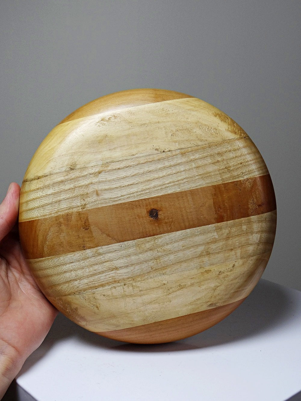 Vintage Servieraccessoire Vintage Holzbox mit Streifen