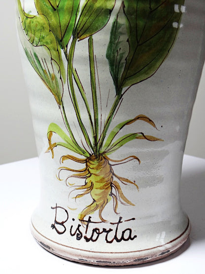 Vintage Vase Bistorta handbemalt für AM D Frankreich