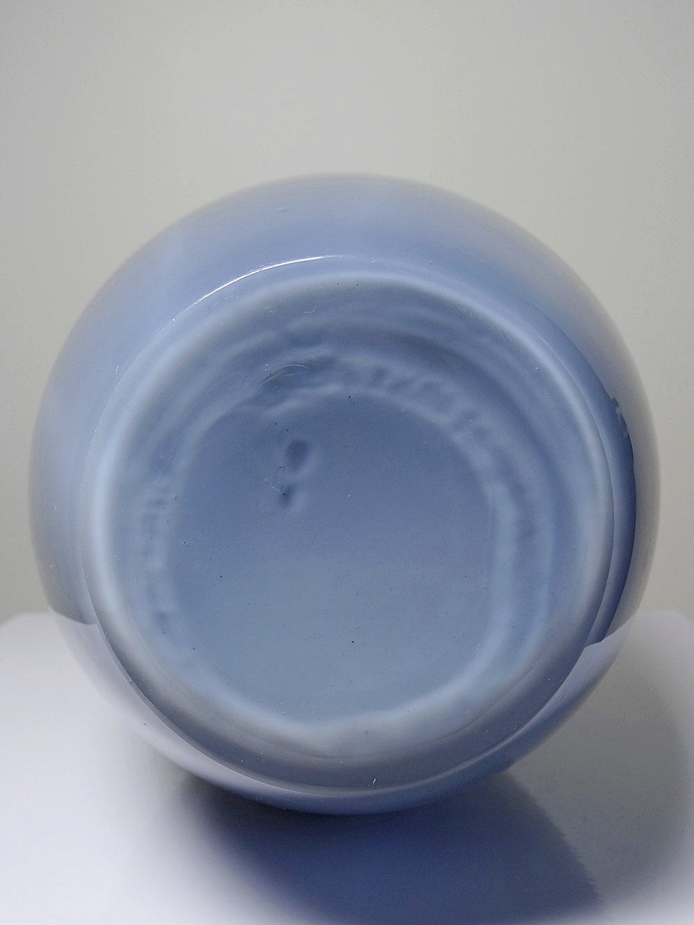 Vintage Vase Poire von Fratelli Toso für Fratelli Toso Rauchglas Opalin blau transparent