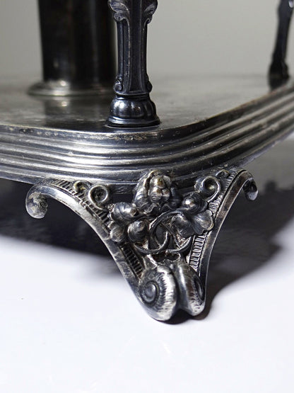 Vintage Metall Präsentoir von Thouret für Thouret Silber