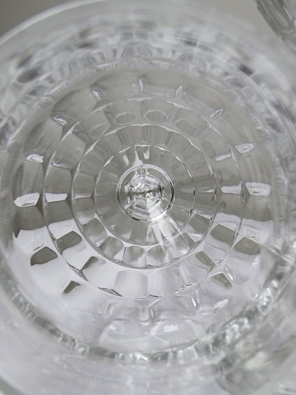 Vintage Glas Mónica von Crisal Glass durchsichtig transparent