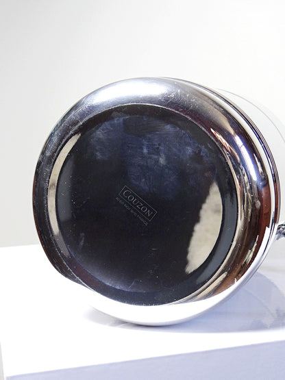 Vintage Champagnerkühler von Jean Couzon für Orfévrerie Jean Couzon grün