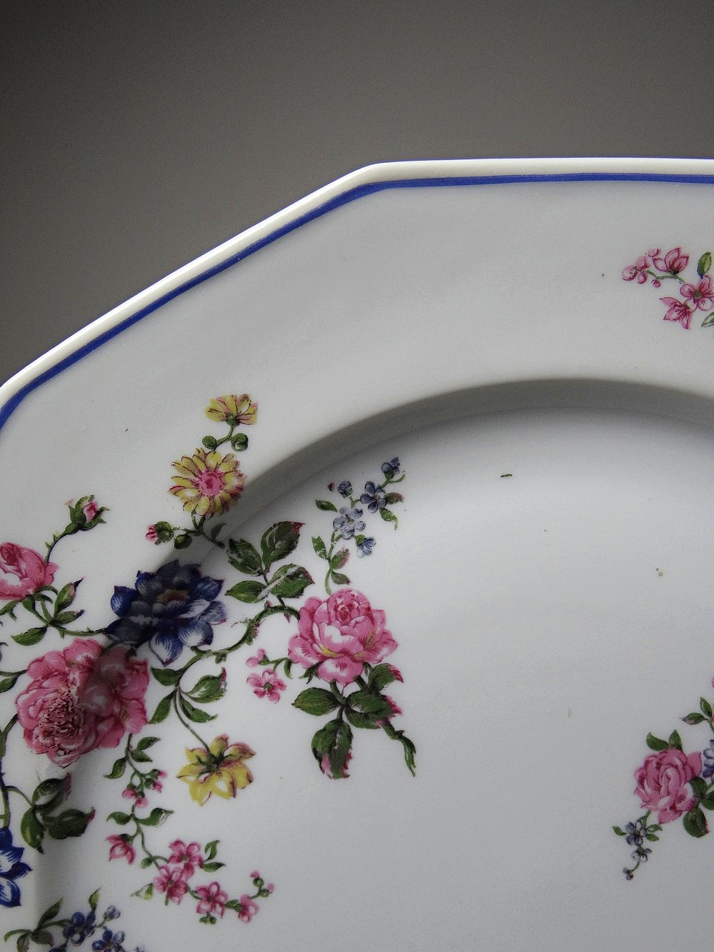 Vintage Teller Set von 4 von Bernardaud für Bernardaud Limoges floral