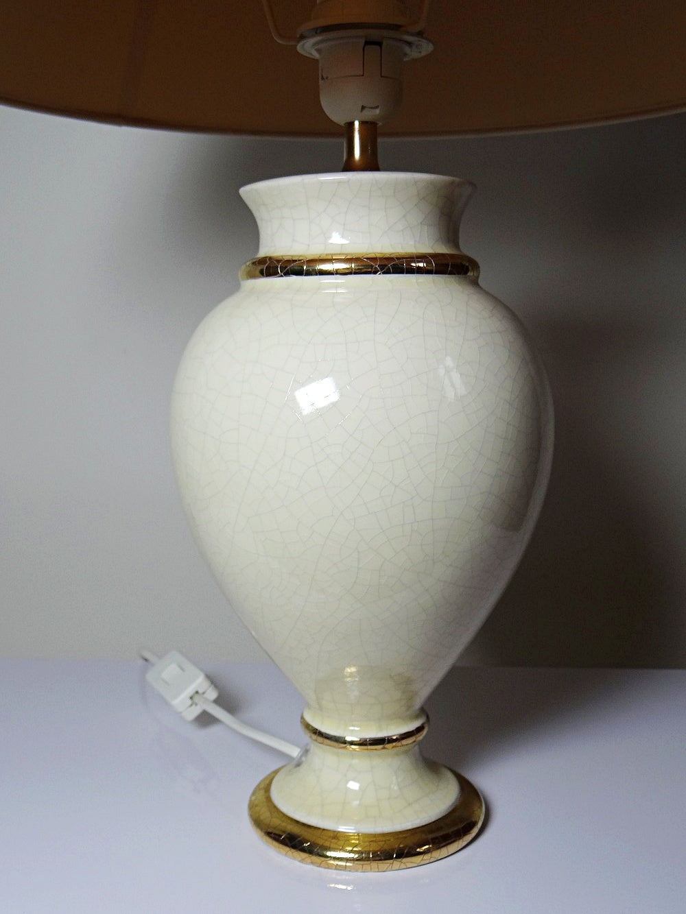 Vintage Lampe von Le Dauphin für Le Dauphin beige