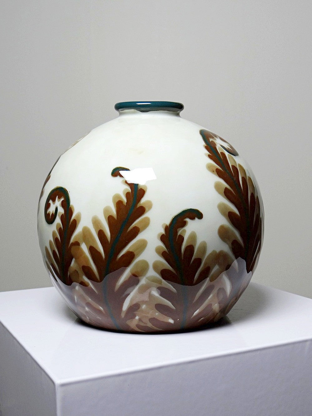 Vintage Vase Tharaud von Camille Tharaud für Limoges BraunDekoration